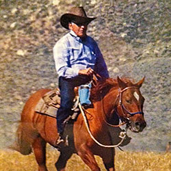 James Prochaska riding the range in Nevada